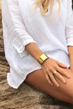 Gold Vermeil Hammered Cuff
