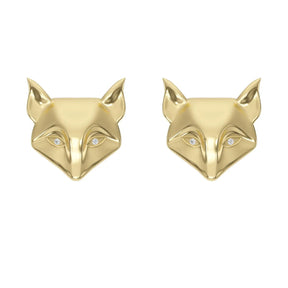 DESERI FOX Stud Earrings