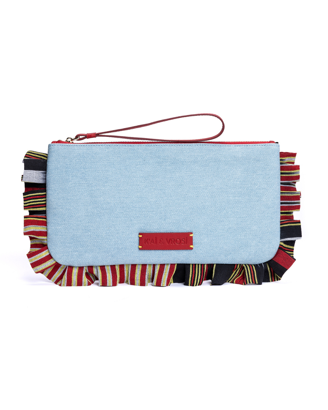 Medi - Light Denim Clutch Bag