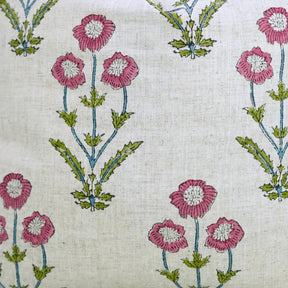 Handcarfted Hand Block Design Viscose Linen Pillow Cover - Amitabh