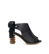 Mattise7 Sculptural Two-Tone Leather Ankle Boot