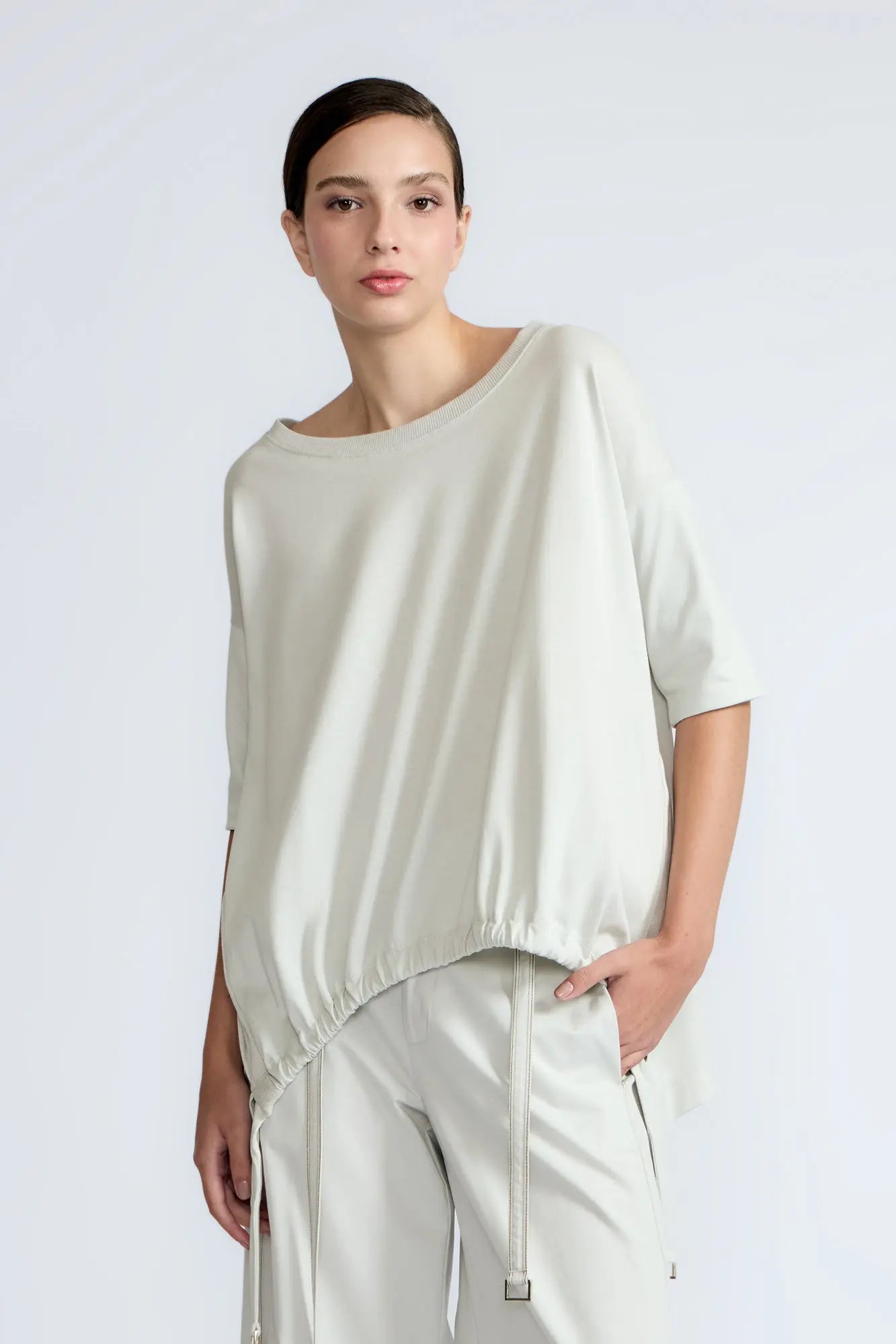 Amaya Asymmetric Buckle Top