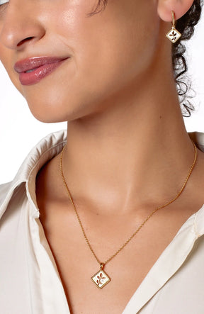 Olive Leaf Hoop Earrings