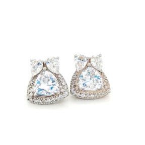 Trillion & pear cut Earrings