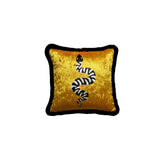 Serpiente Crushed Velvet Throw Pillow