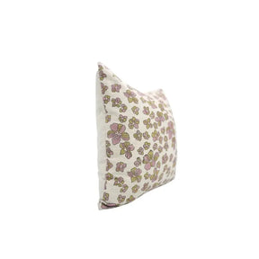 Classic Block Print Linen Blend Cushion Cover - Jhilmil