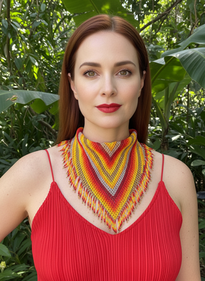 SCARF FRINGE NECKLACE
