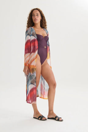 Kimono  Print rojo