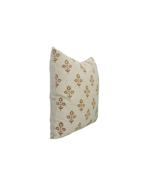 Natural Handmade Unique Block Print Boho Decor Pure Linen Pillow Cover- Chimni