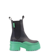 Eco-Friendly Green Platform Booties Loom