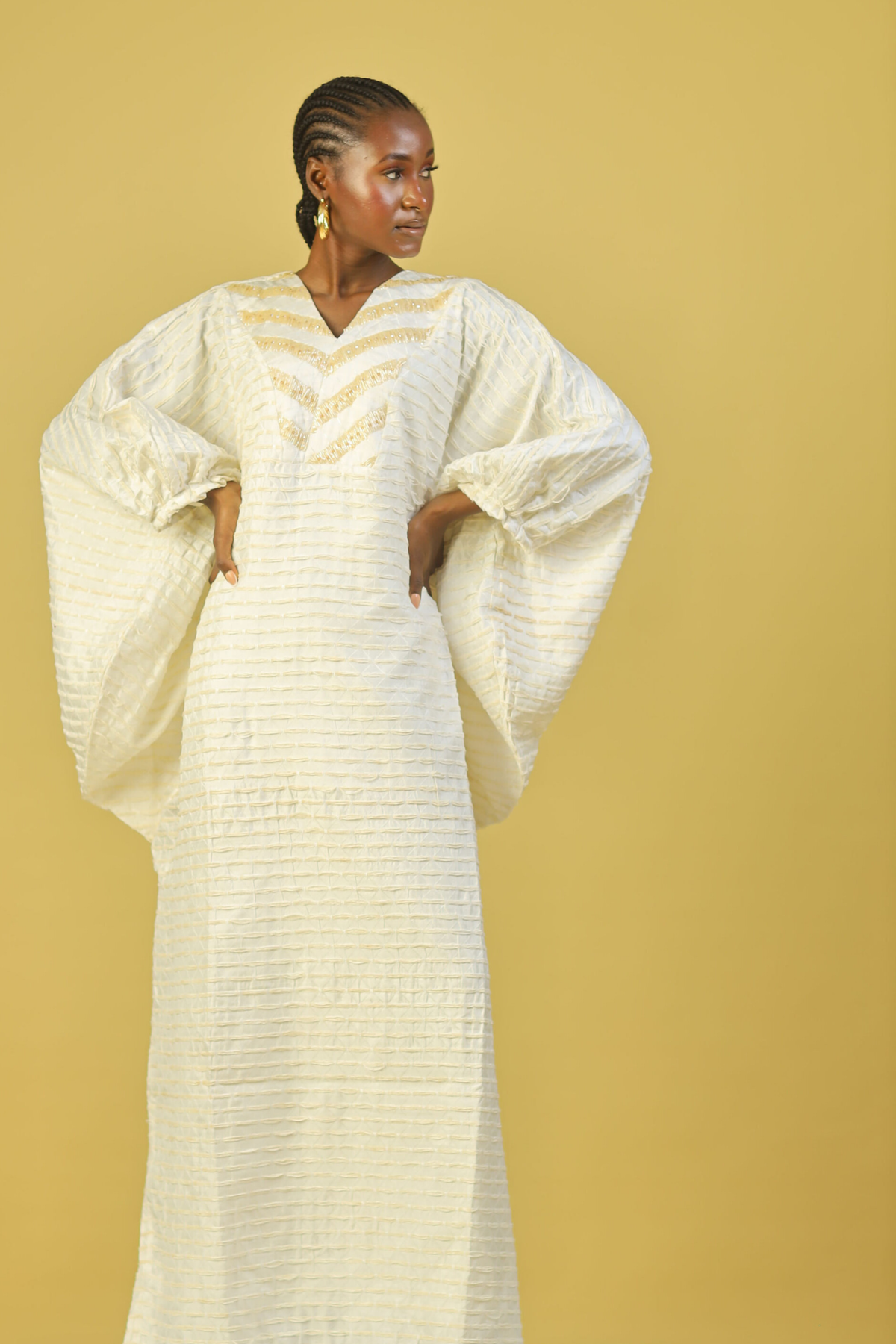 THE BEADED LILLY BUBU - IVORY