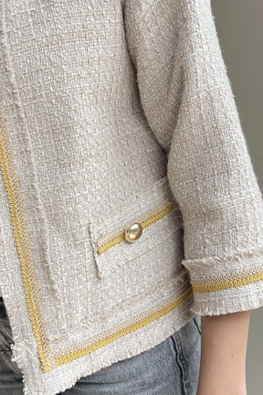 Chanel Bouclé Sand Jacket