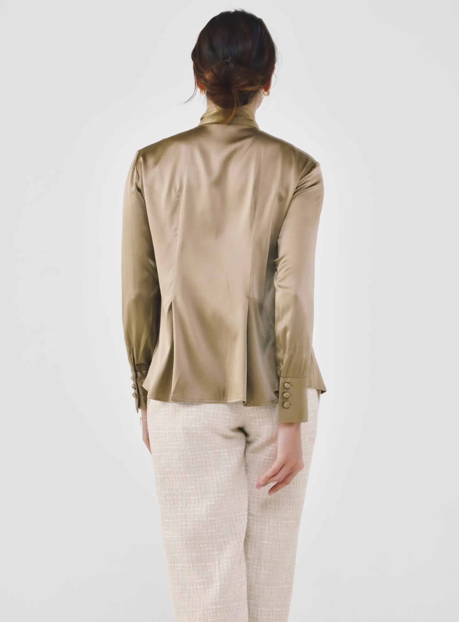Silk Bow Blouse
