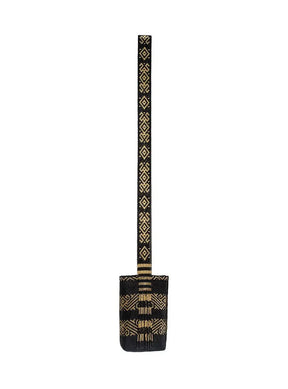 Mini Kamentsa Black Beaded Crossbody