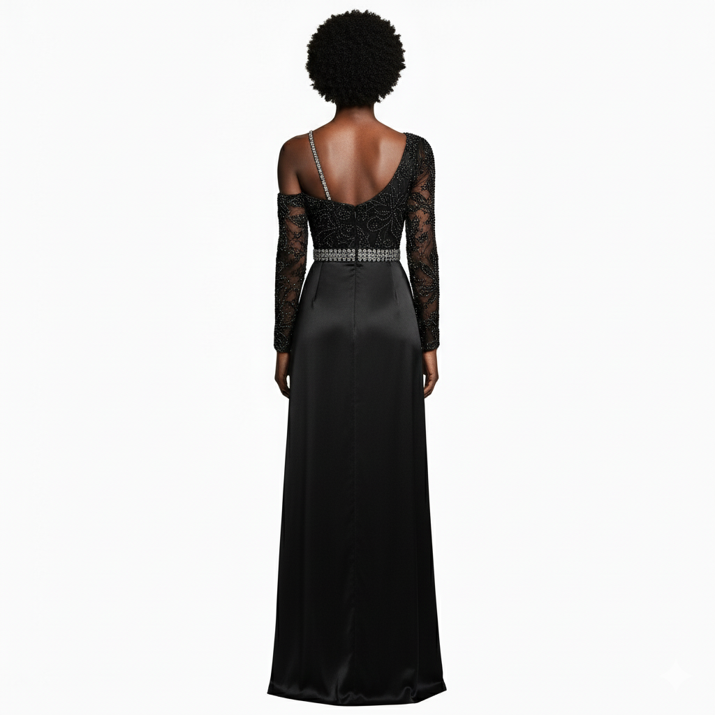The Baroque Noir Gown