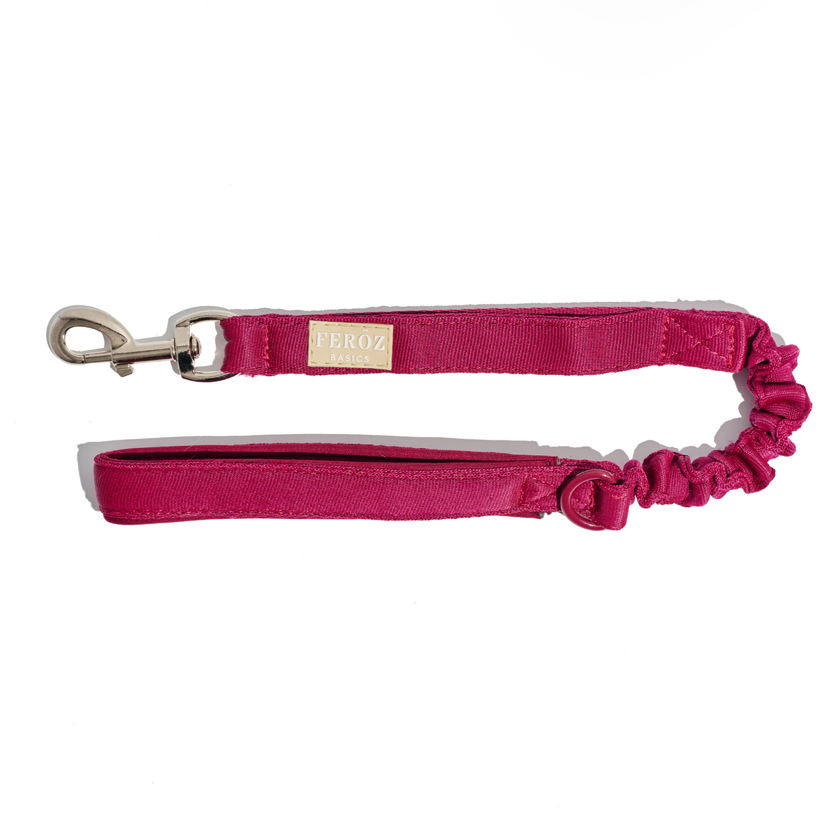 Dog Expandable Short Leash BASIC Ruby