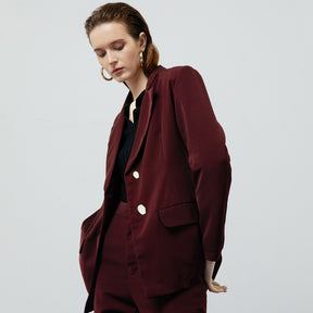 ZOE MAROON BLAZER