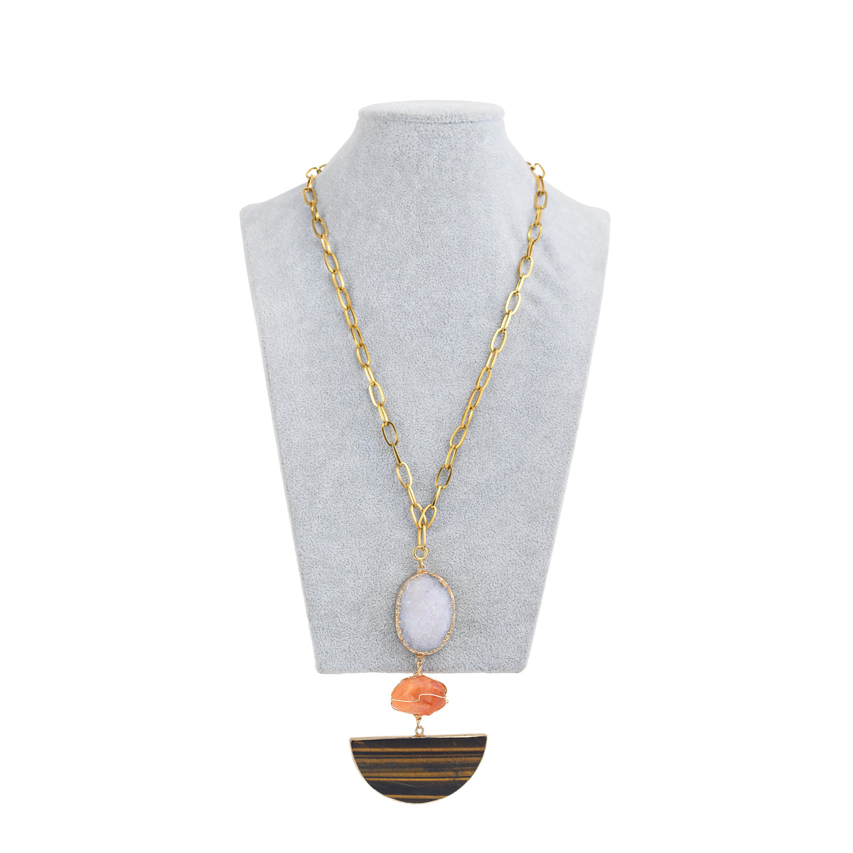 Arc Necklace (Brown)