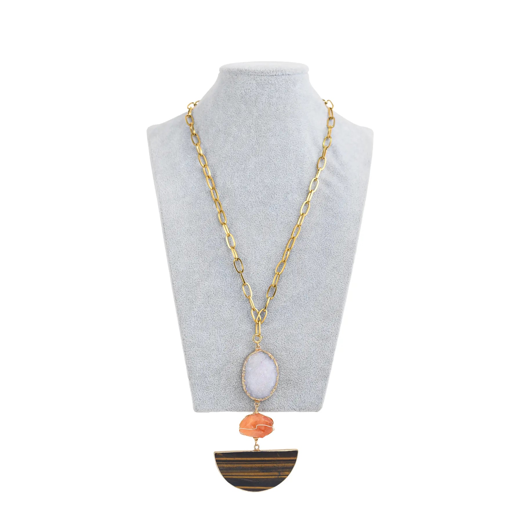 Arc Necklace (Brown)