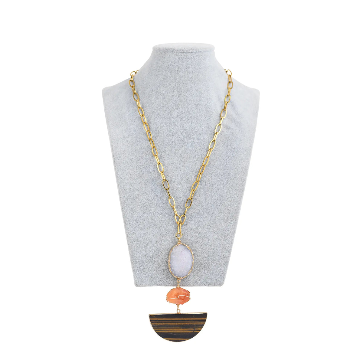 Arc Necklace (Brown)