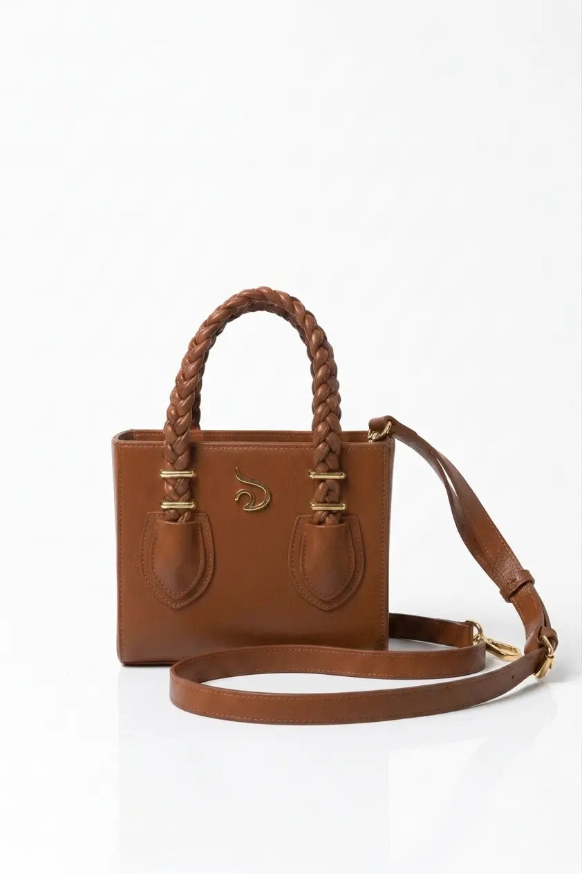 Boxy Tote With Gold Hardware