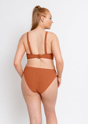 Curvy Kate Holiday Crush Non-wired Plunge Swimsuit Rust
