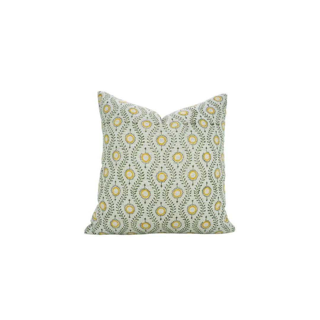 Floral Desgin Thick Linen Cushion Cover - Lehar