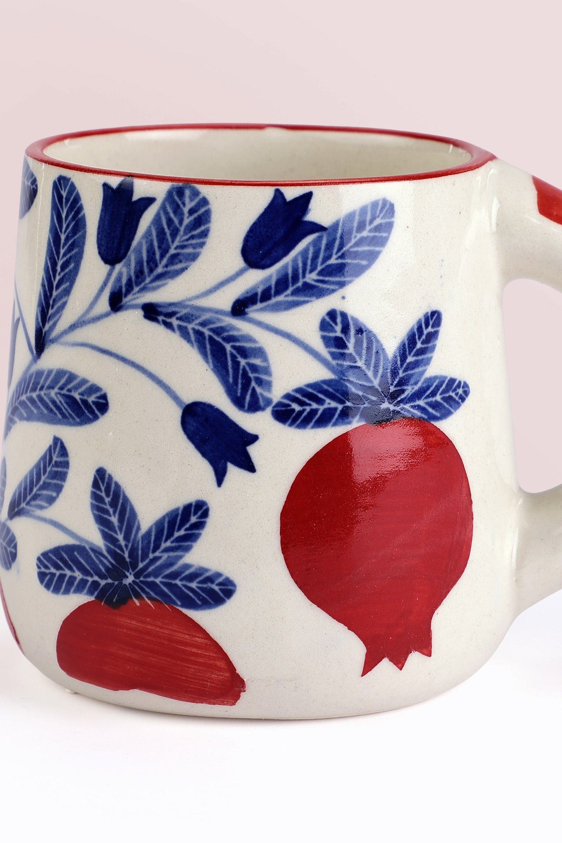 Anaar Coffee Mug- Red, 3.5 X 3 Inches (set Of 2)