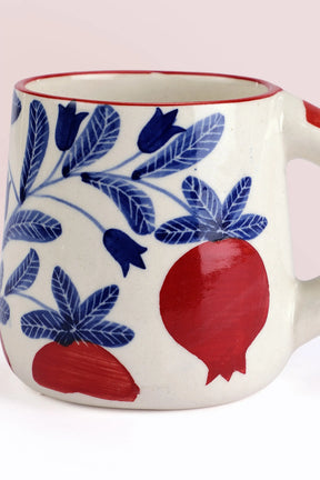 Anaar Coffee Mug- Red, 3.5 X 3 Inches (set Of 2)