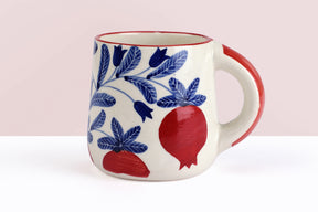 Anaar Coffee Mug- Red, 3.5 X 3 Inches (Set of 2)