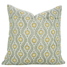Floral Desgin Thick Linen Cushion Cover - Lehar