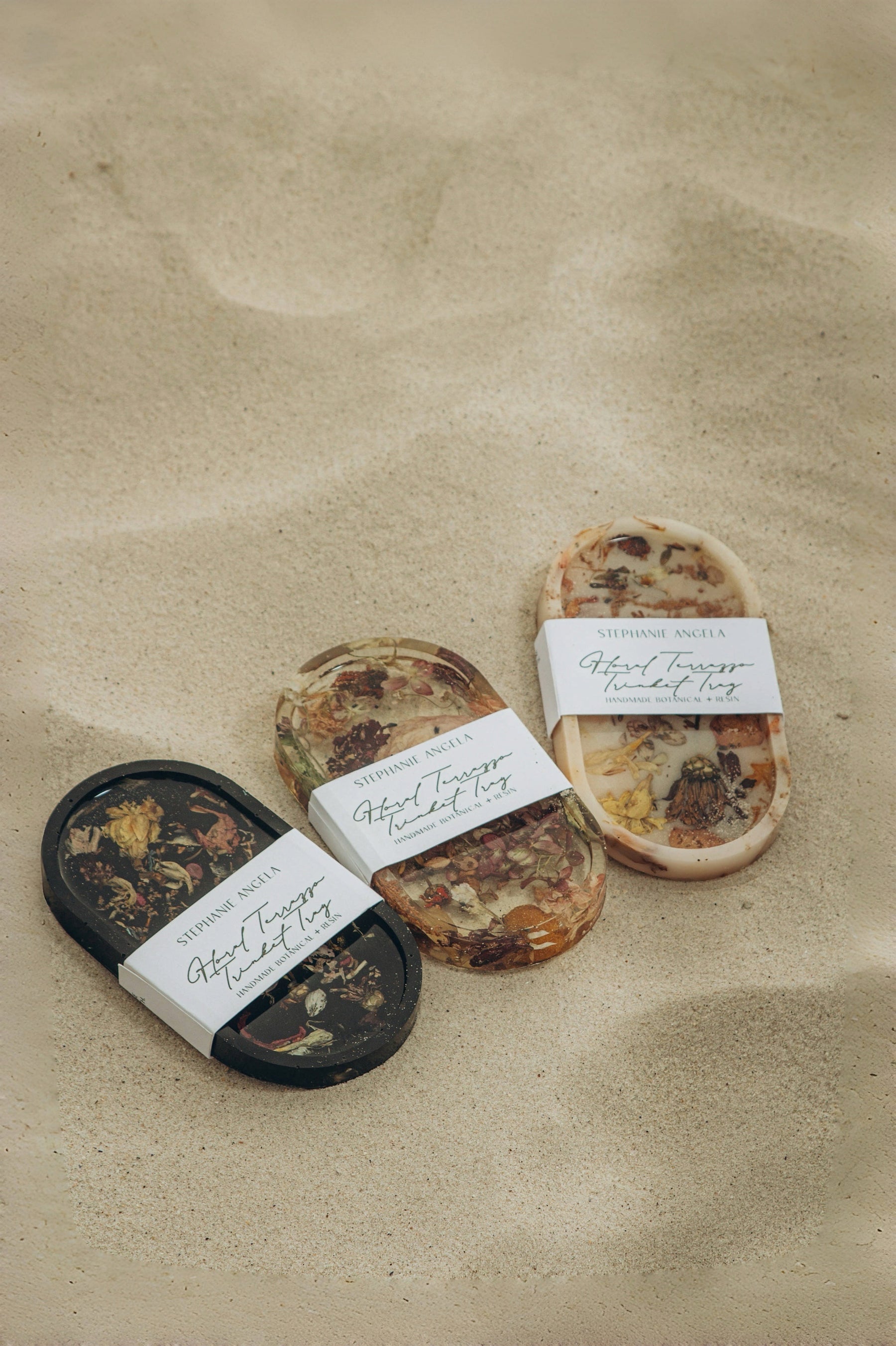 Botanical Resin Trinket Tray