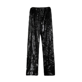 BLACK SEQUINS PANTS