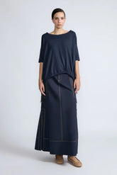 Amaya Asymmetric Buckle Top