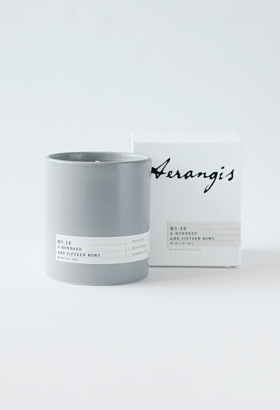 No. 10 A Hundred and Fifteen Rows Scented candle