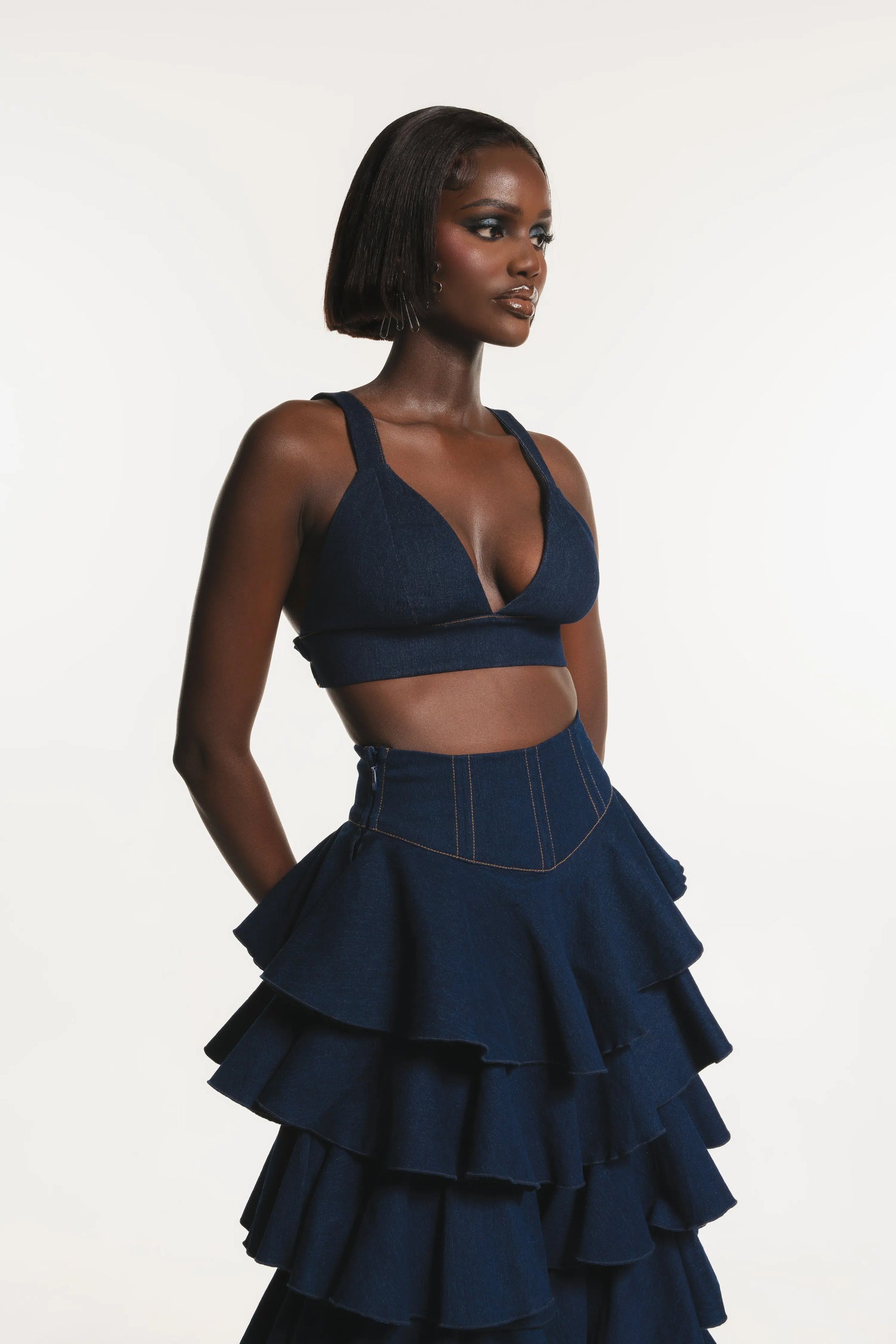 Denim AZURE Bra Top