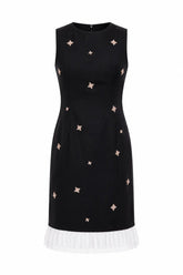 Sparkle Shift Dress - Black