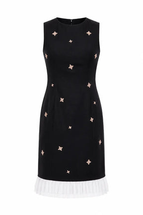 Sparkle Shift Dress - Black