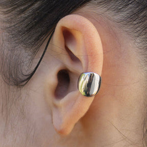 Ear Cuff Statement Silver Moon Earring