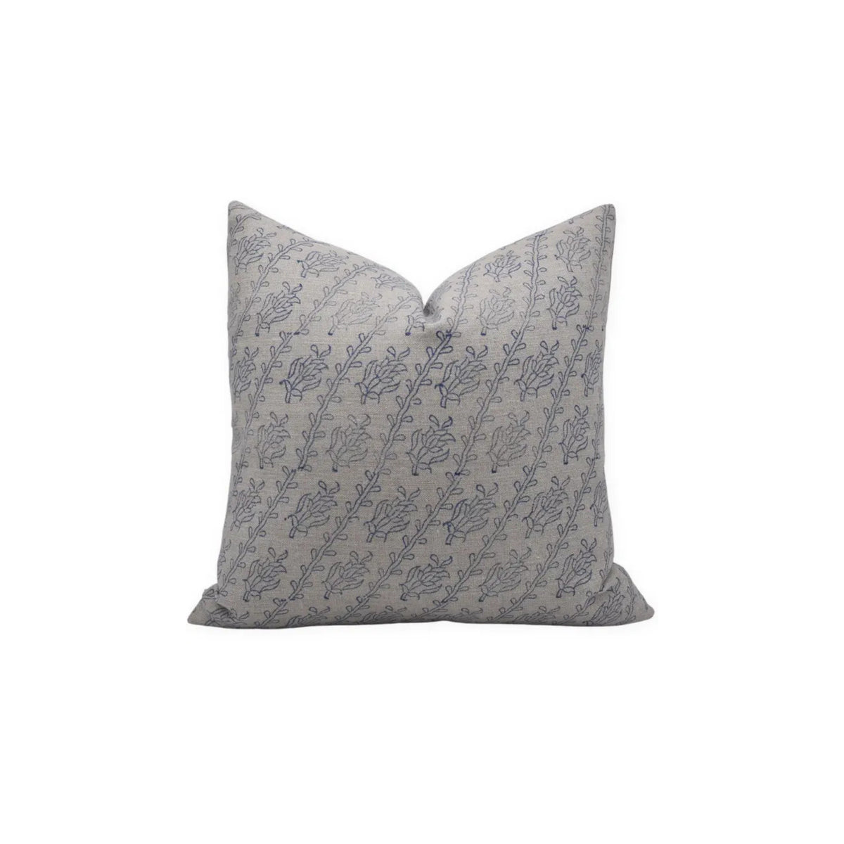 Decorative Handmade Block Print Thick Linen Pillow Cover - Kyari