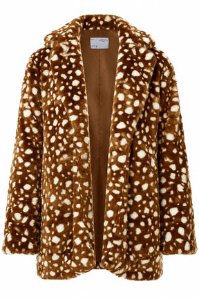 BRIELLE BAMBI FAUX FUR COAT