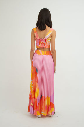 Free Pleated Rhythm of Colors Skirt