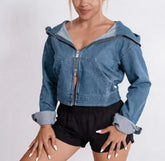 Denim Chopper Cropper