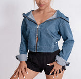 Denim Chopper Cropper