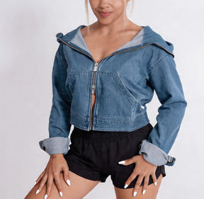Denim Chopper Cropper