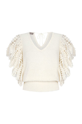 Alejandra Vest | Ivory Melange