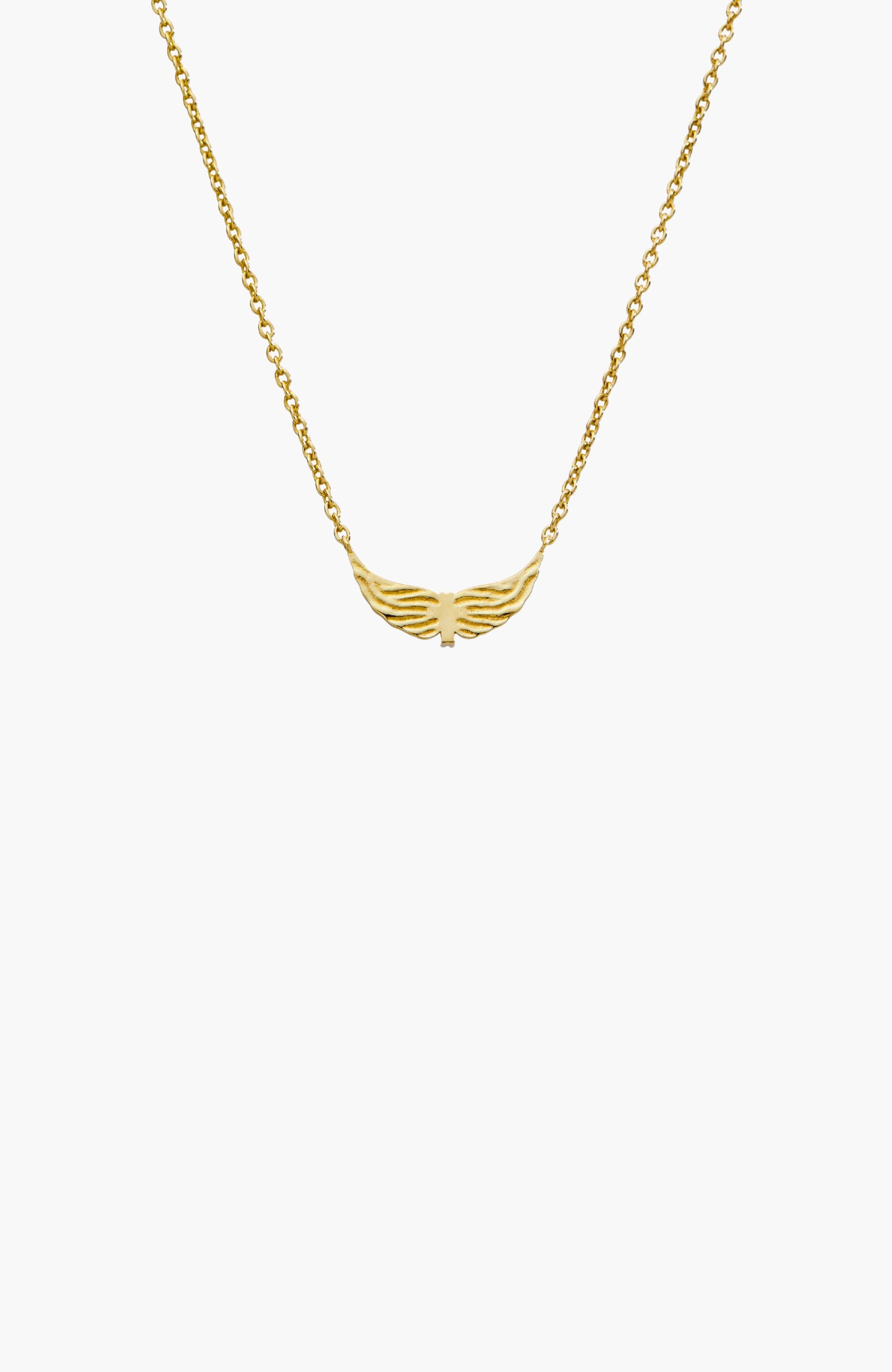 Divine Wings Mini Cross Necklace