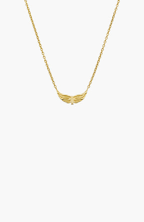 Divine Wings Mini Cross Necklace