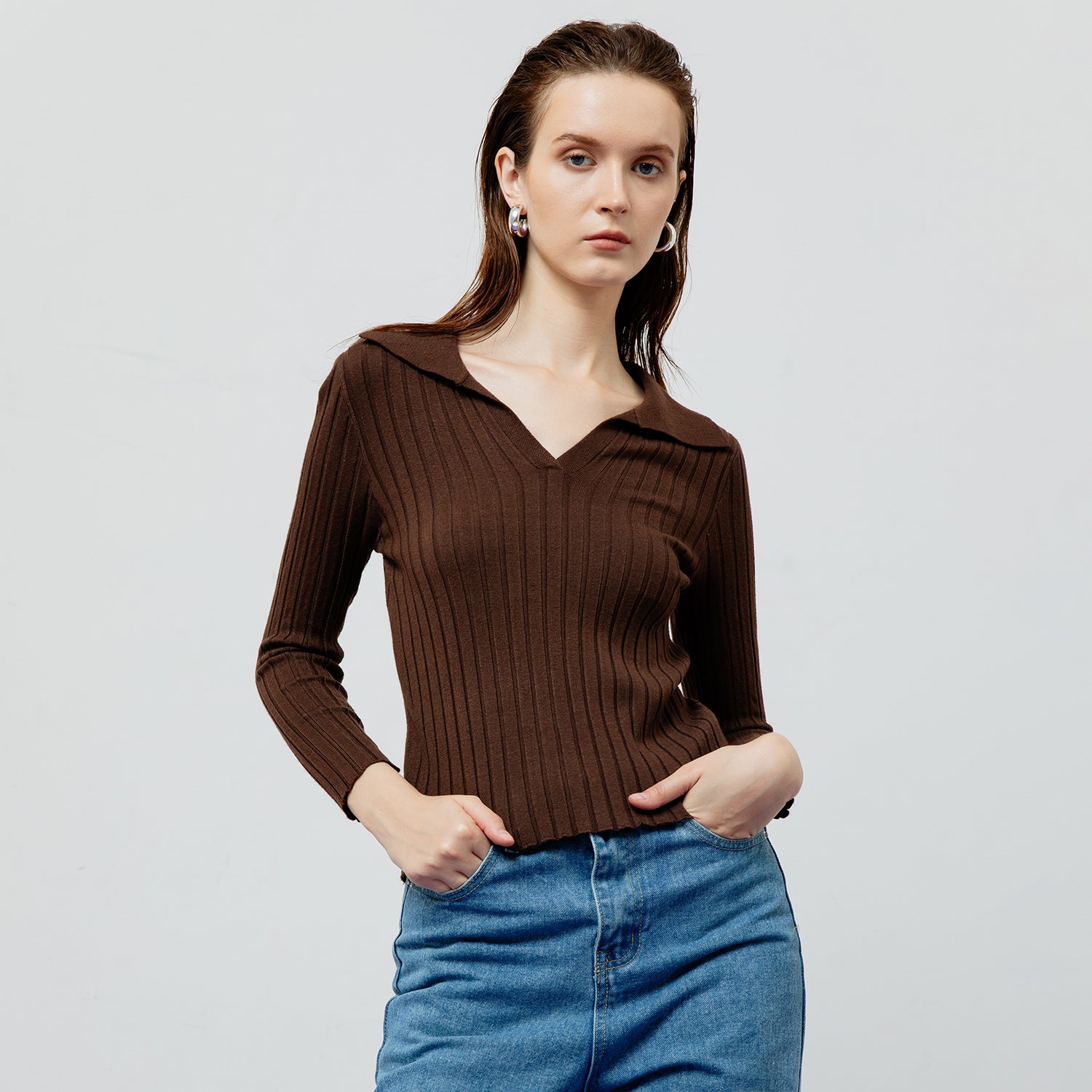 VESPER RIBBED KNIT TOP