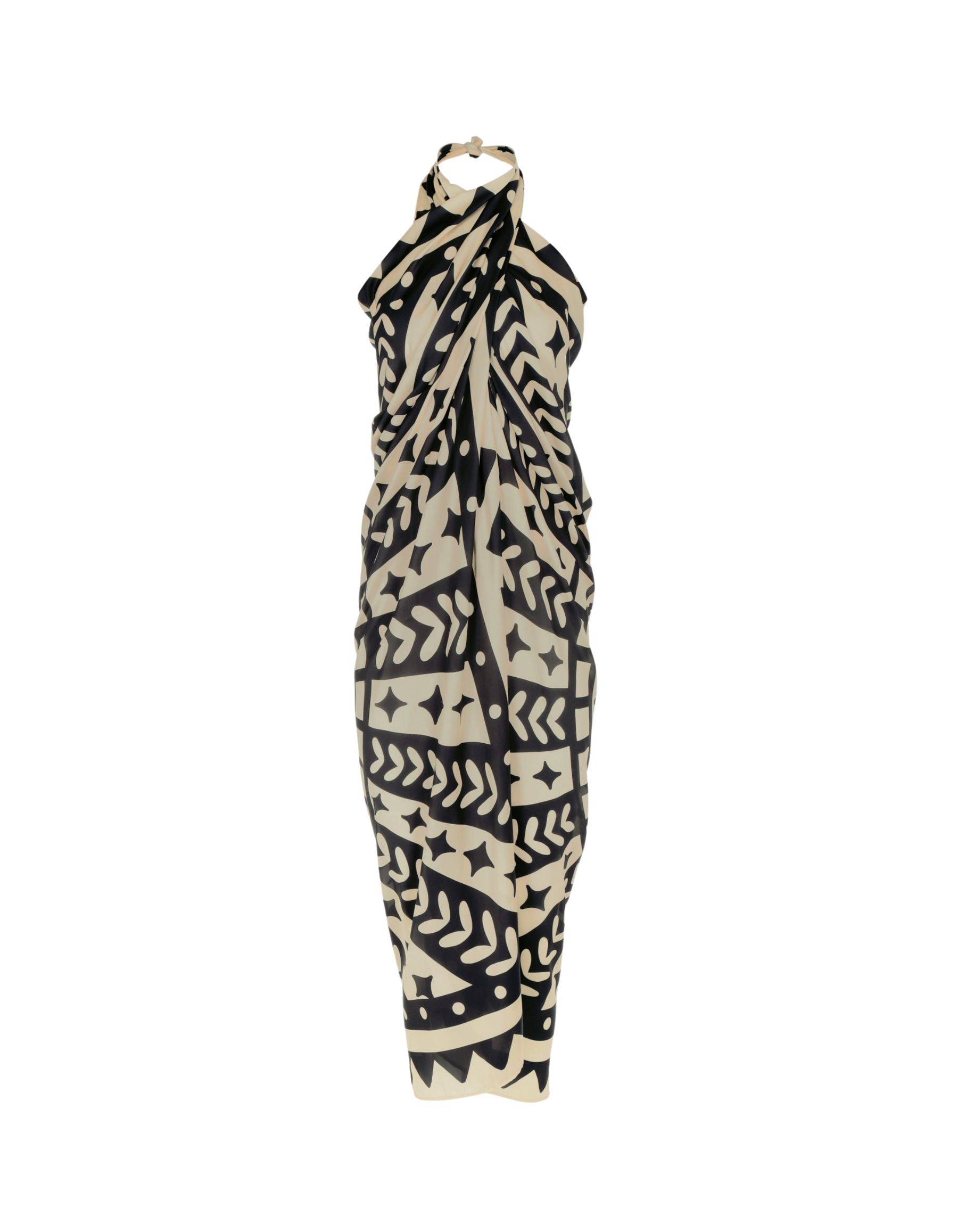 Scarf - Sarong  "Amor Eterno" B&W